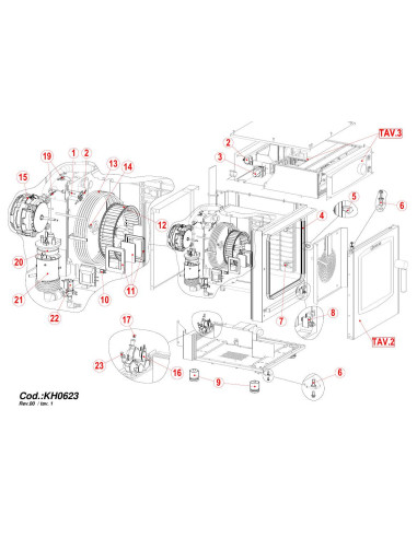 Pièces détachées GIORIK KH0623 Annee 0 