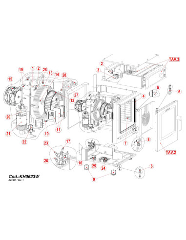 Pièces détachées GIORIK KH0623W Annee 0 