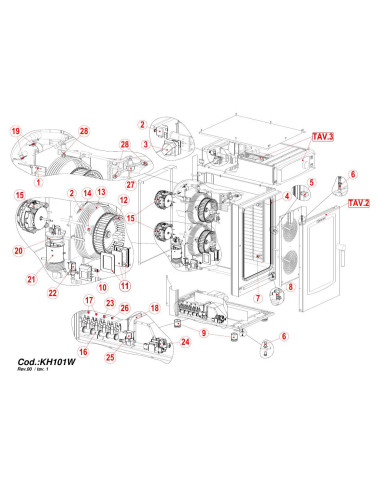 Pièces détachées GIORIK KH101W Annee 0 