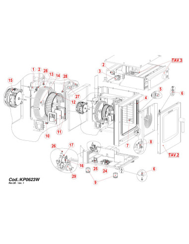 Pièces détachées GIORIK KP0623W Annee 0 