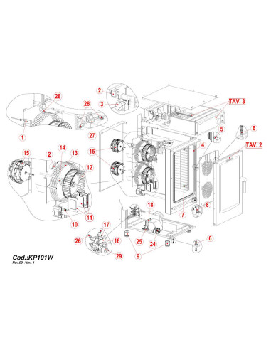 Pièces détachées GIORIK KP101W Annee 0 