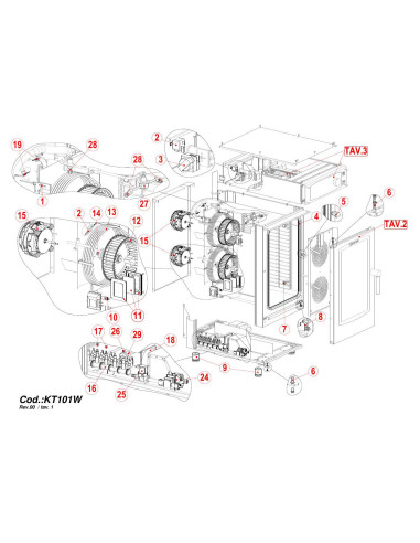 Pièces détachées GIORIK KT101W Annee 0 