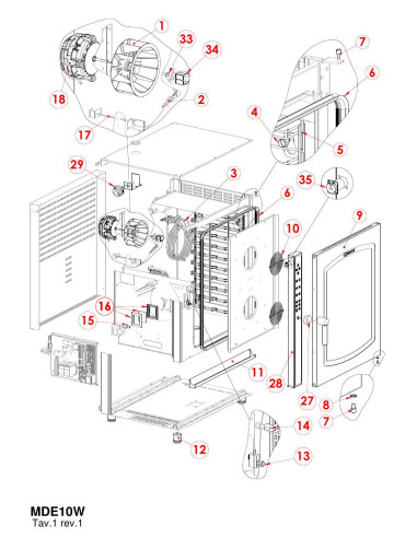 Pièces détachées GIORIK MDE10W Annee 0 