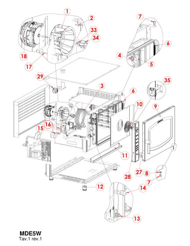 Pièces détachées GIORIK MDE5W Annee 0 