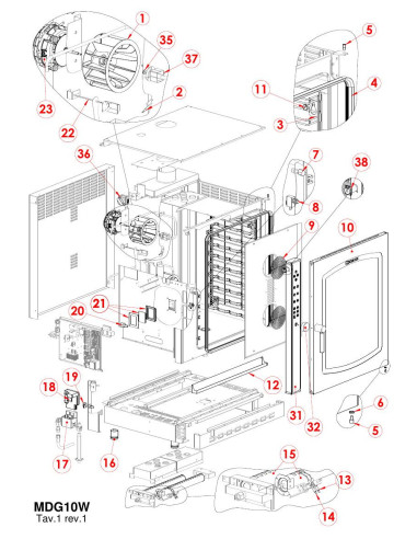 Pièces détachées GIORIK MDG10W Annee 0 