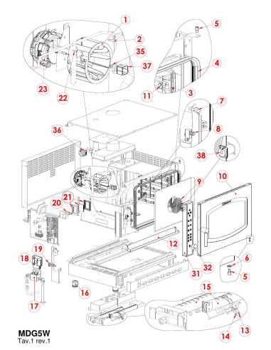 Pièces détachées GIORIK MDG5W Annee 0 