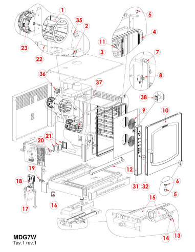 Pièces détachées GIORIK MDG7W Annee 0 