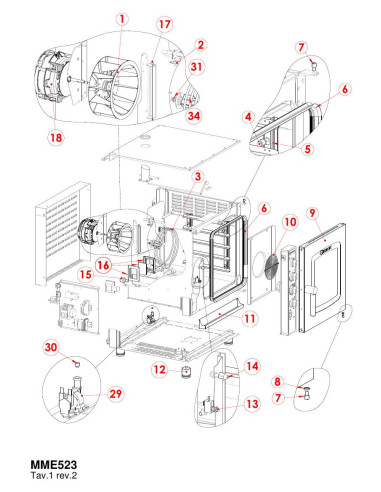 Pièces détachées GIORIK MME523 Annee 0 