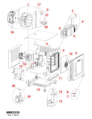 Pièces détachées GIORIK MME523S Annee 0 