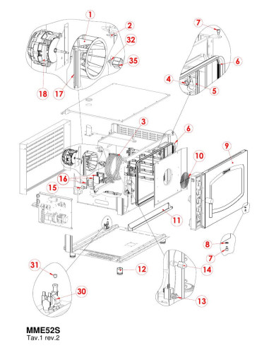 Pièces détachées GIORIK MME52S Annee 0 