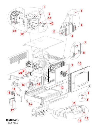 Pièces détachées GIORIK MMG52S Annee 0 