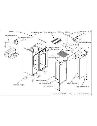 Pièces détachées AFINOX MEKANO 1400 LT MONOBLOCCO Annee 02-2007 - AFINOX MEKANO 1400 LT MONOBLOCCO - Annee 02-2007 - Afinox