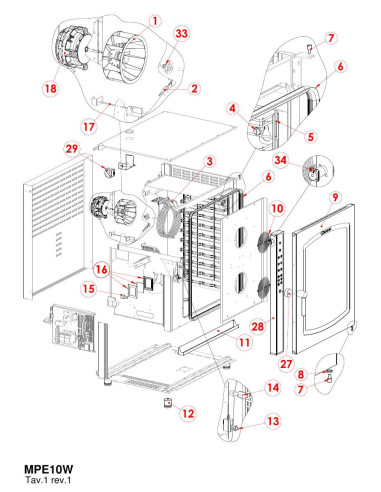 Pièces détachées GIORIK MPE10W Annee 0 