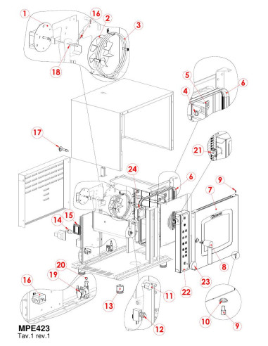 Pièces détachées GIORIK MPE423 Annee 0 