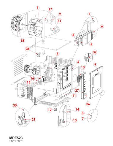 Pièces détachées GIORIK MPE523 Annee 0 