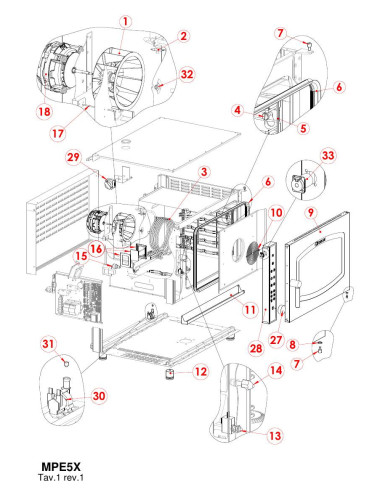 Pièces détachées GIORIK MPE5X Annee 0 