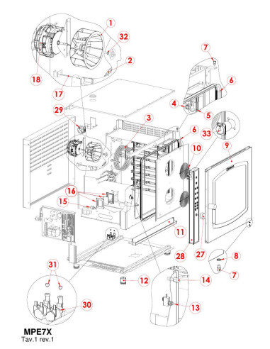 Pièces détachées GIORIK MPE7X Annee 0 