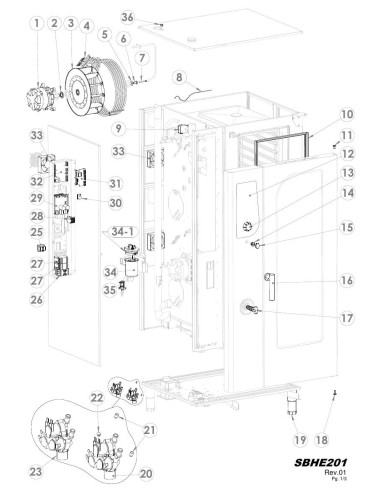 Pièces détachées GIORIK SBHE201 Annee 0 