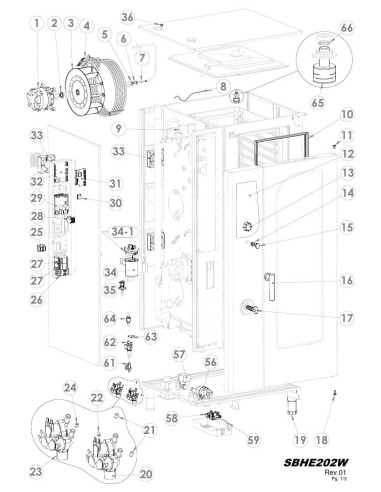 Pièces détachées GIORIK SBHE202W Annee 0 