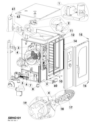 Pièces détachées GIORIK SBHG101W Annee 0 