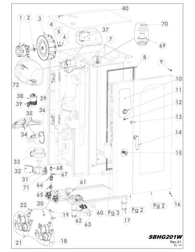 Pièces détachées GIORIK SBHG201W Annee 0 