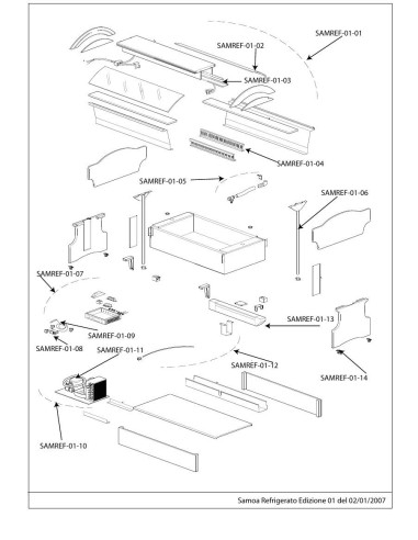 Pièces détachées AFINOX SAMOA REFRIGERATO 3 Annee 01-2008 - AFINOX SAMOA REFRIGERATO 3 - Annee 01-2008 - Afinox