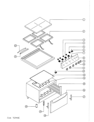 Pièces détachées GIORIK TE940E Annee 0 