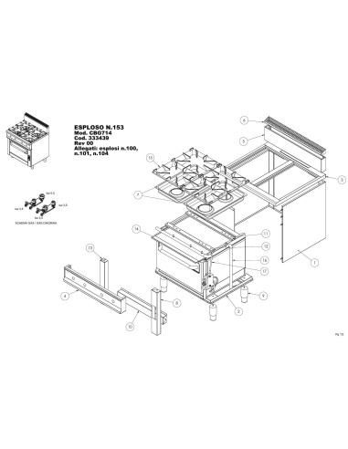 Pièces détachées GIORIK CBG714 Annee 0 