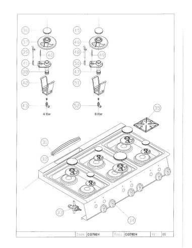 Pièces détachées GIORIK CG760H Annee 0 