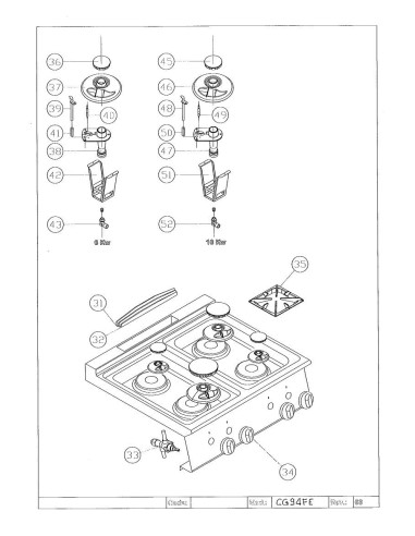 Pièces détachées GIORIK CG94FE Annee 0 