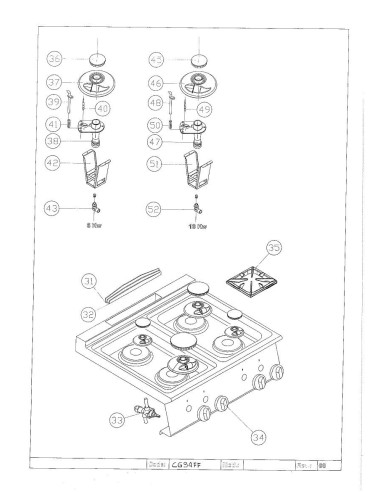 Pièces détachées GIORIK CG94FF Annee 0 