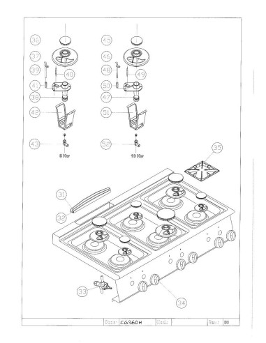 Pièces détachées GIORIK CG960H Annee 0 