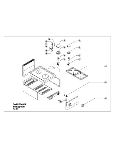 Pièces détachées GIORIK LPG4920 