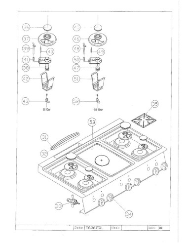 Pièces détachées GIORIK TG76FTC Annee 0 