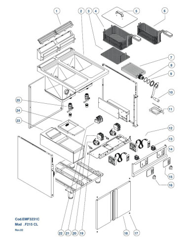 Pièces détachées GIORIK F215CL Annee 0 