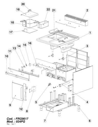 Pièces détachées GIORIK 934PG Annee 0 