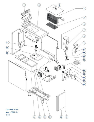 Pièces détachées GIORIK FG07CL Annee 0 