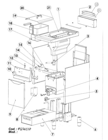 Pièces détachées GIORIK FG7413P Annee 0 