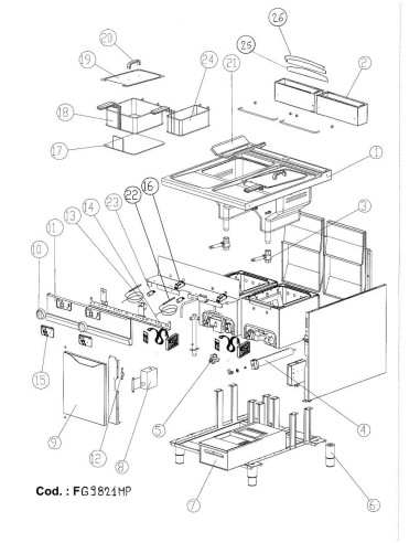 Pièces détachées GIORIK FG9821MP Annee 0 