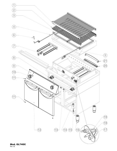 Pièces détachées GIORIK GL74GC Annee 0 