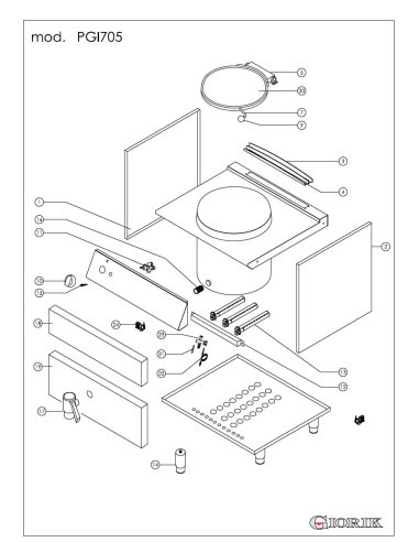 Pièces détachées GIORIK PGI705 Annee 0 