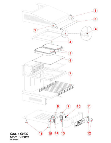 Pièces détachées GIORIK SH20 Annee 0 