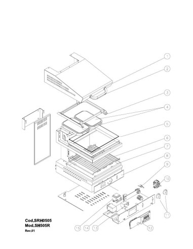 Pièces détachées GIORIK SH505R Annee 0 