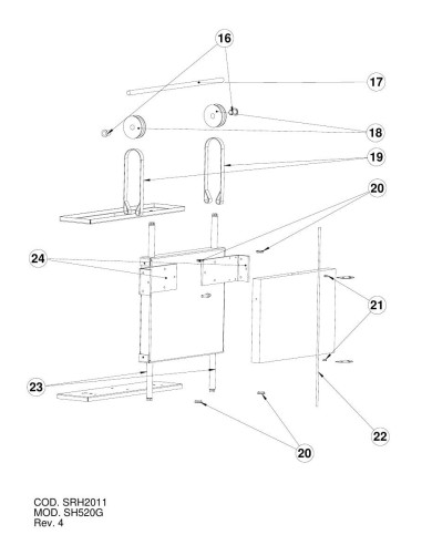 Pièces détachées GIORIK SH520G Annee 0 