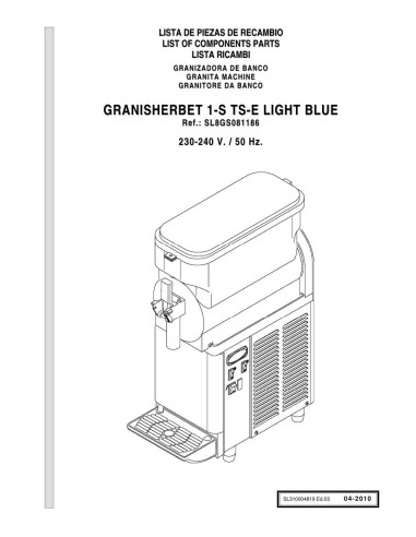 Pièces détachées GBG GRANISHERBET 1-S TSE CE Annee 04-2010 