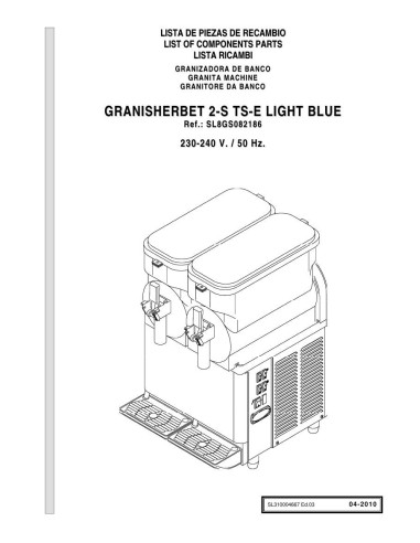 Pièces détachées GBG GRANISHERBET 2-S TSE CE Annee 04-2010 