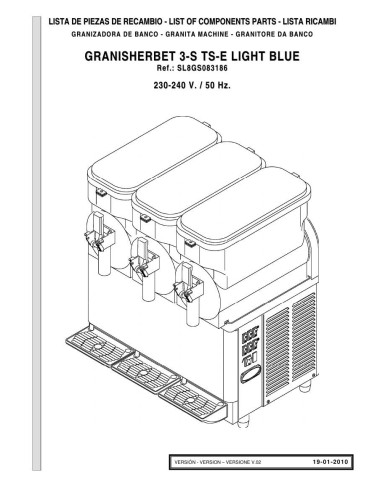 Pièces détachées GBG GRANISHERBET 3-S TSE CE Annee 01-2010 