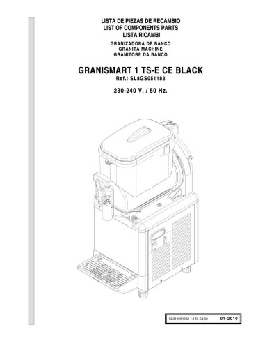 Pièces détachées GBG GRANISMART 1 TSE CE Annee 01-2010 