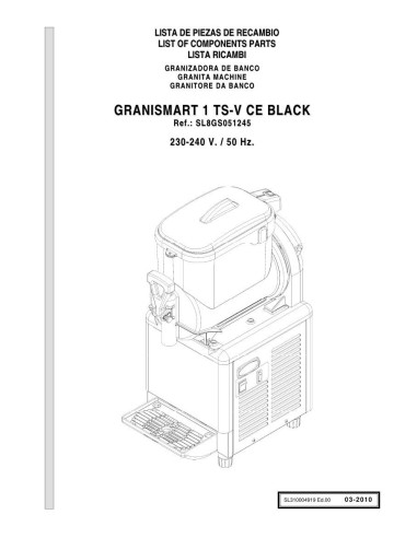 Pièces détachées GBG GRANISMART 1 TSV CE Annee 03-2010 