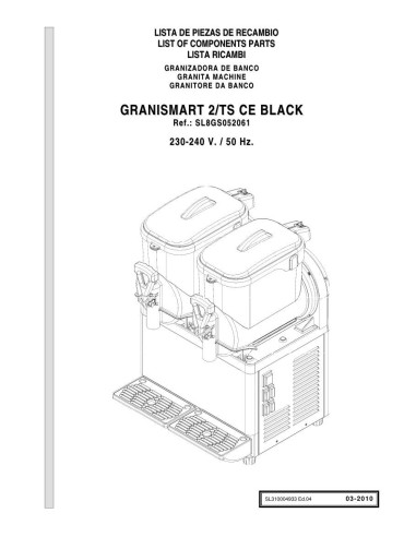 Pièces détachées GBG GRANISMART 2 TS CE Annee 03-2010 